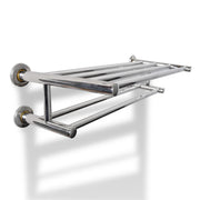 Portasciugamani doppio universale in acciaio da bagno 60 cm 3202011/3