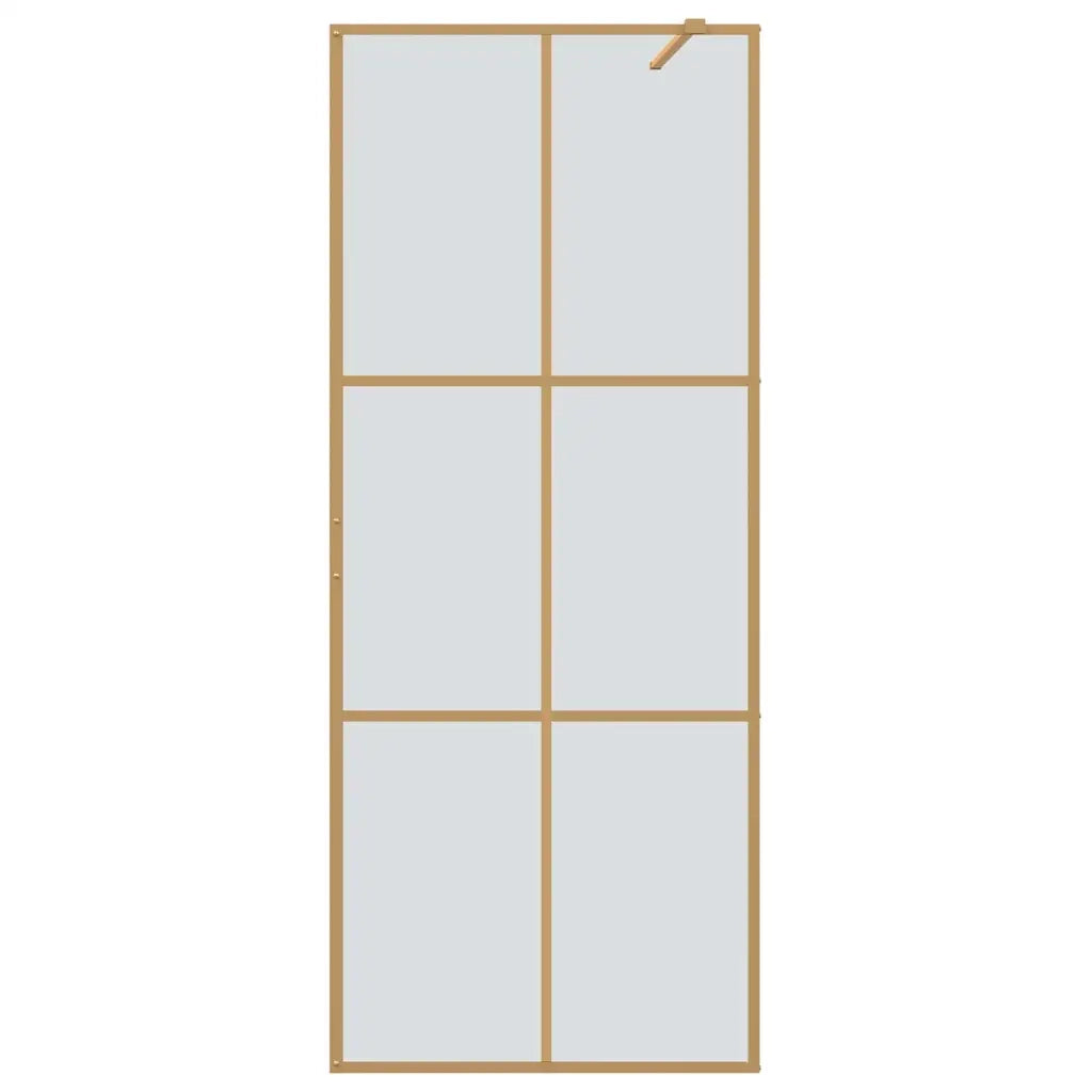 Parete Doccia Walk-in Oro 80 x 195 cm vetro temperato CFW4723701
