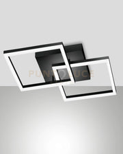BARD APPLIQUE NERA 2 LUCI A LED 3000K - 39W - 3880 lm DIMMERABILE  C/ACC.