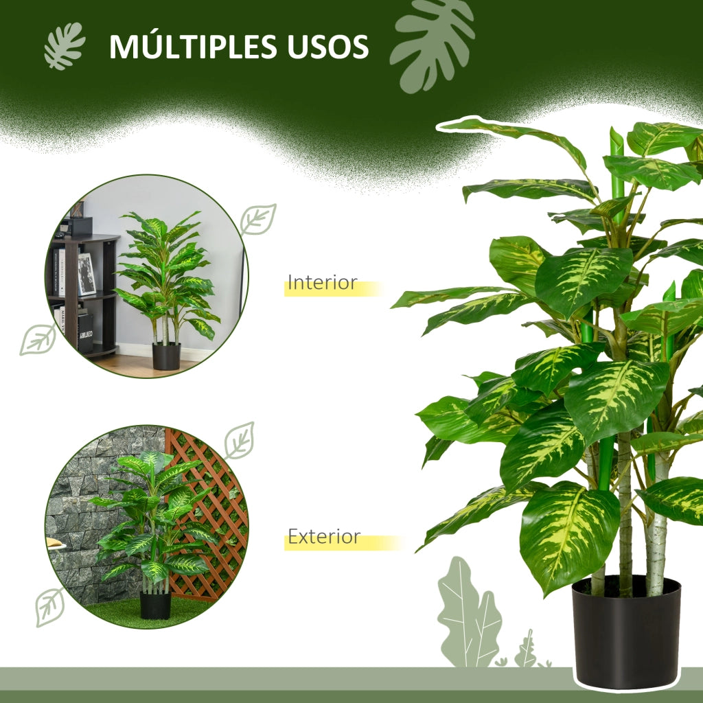Pianta Artificiale Aglaonema ¨C Xylo ¨C 95 cm 42 Foglie Verde