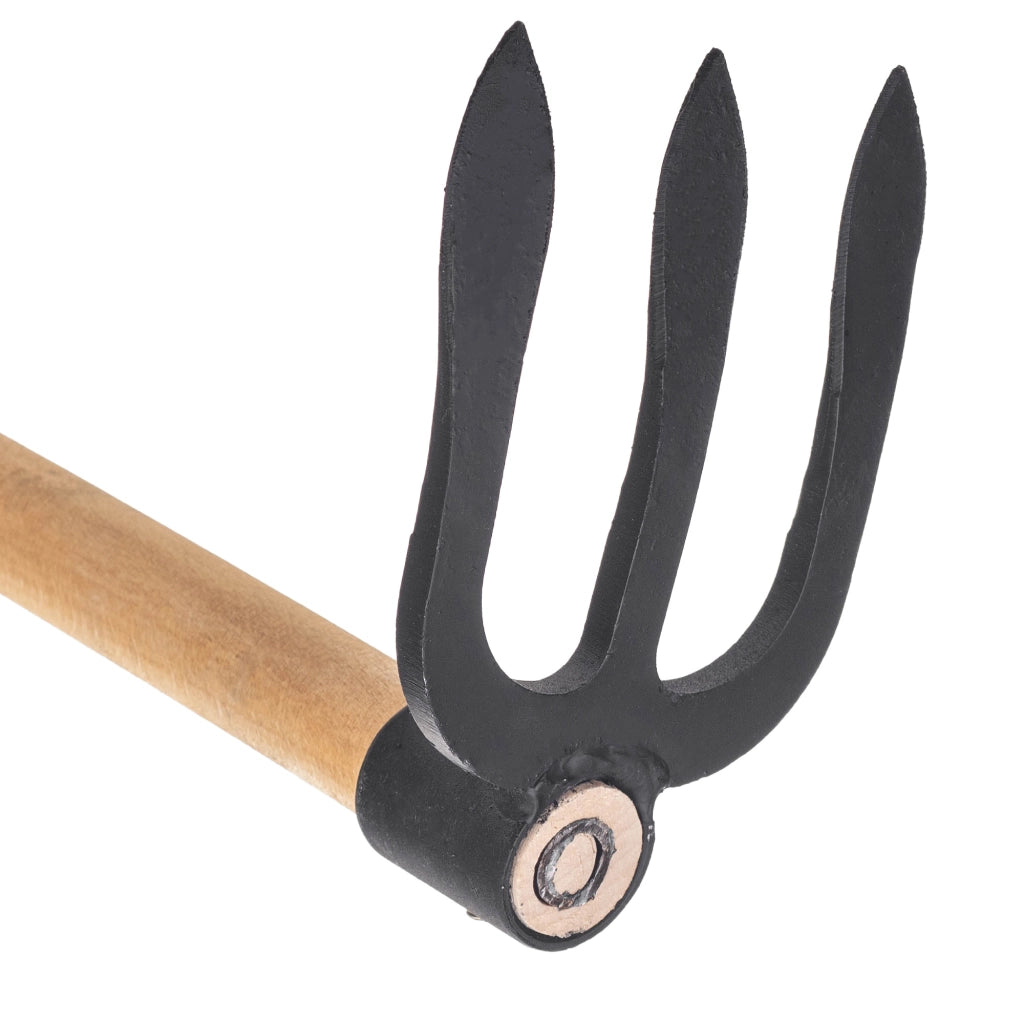 Zappa da giardino forgiata KADAX da 12 cm per diserbo con manico in acciaio di alta qualità