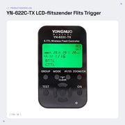 Trasmettitore di flash LCD compatibile con fotocamere DSLR Canon - Supporta la compensazione della illuminazione - Modello YN-622C-TX - Trigger di flash - Funzionalità avanzata