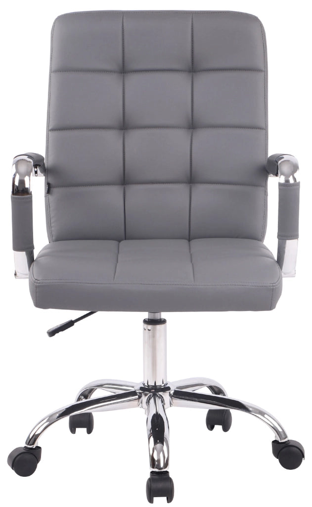 Sedia da ufficio Deli PRO in similpelle grigio