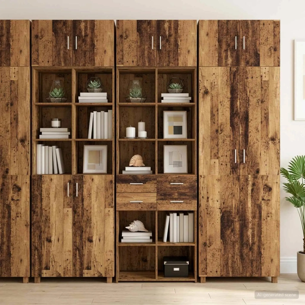 Armadio per la conservazione con ripiani Legno antico 3446670