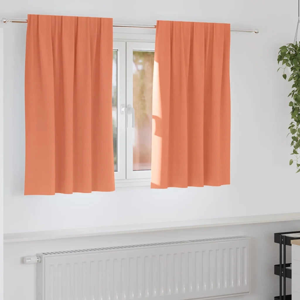 Tende Blackout con Anelli 2 pcs Terracotta 140 x 140 cm 4107523