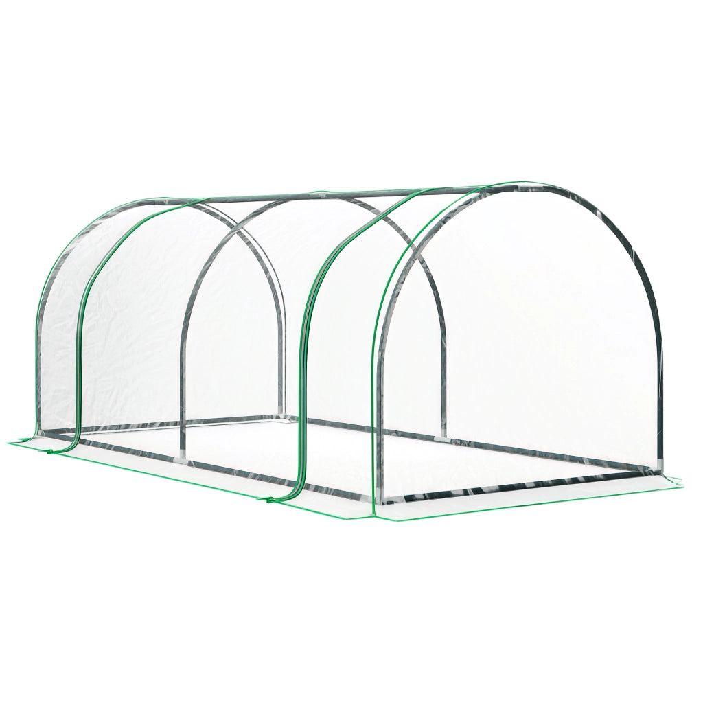 Serra da Giardino Mini Serra per Pomodori ¨C zephmum ¨C Verde Trasparente 200x100x80 cm