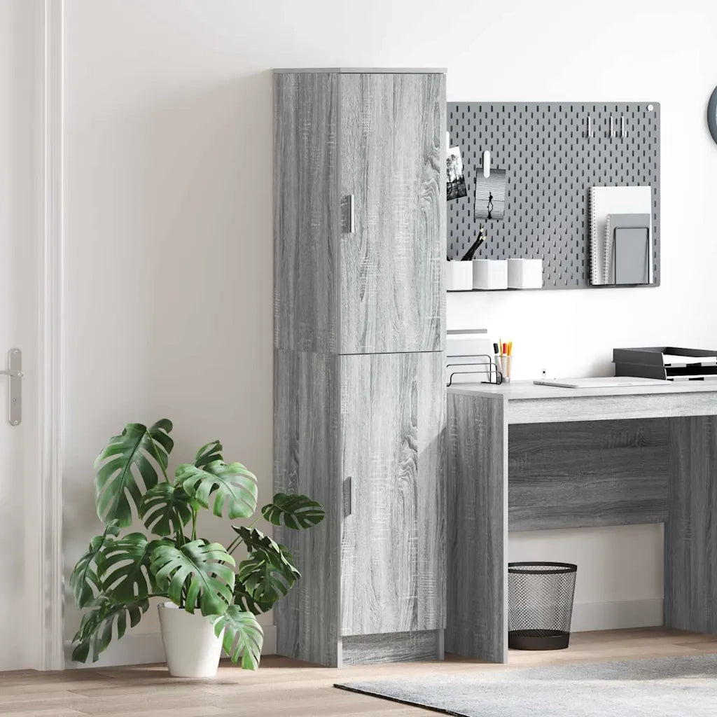 Credenza-Buffet-Armadio da cucina Grigio Sonoma 35 x 39 x 168 cm