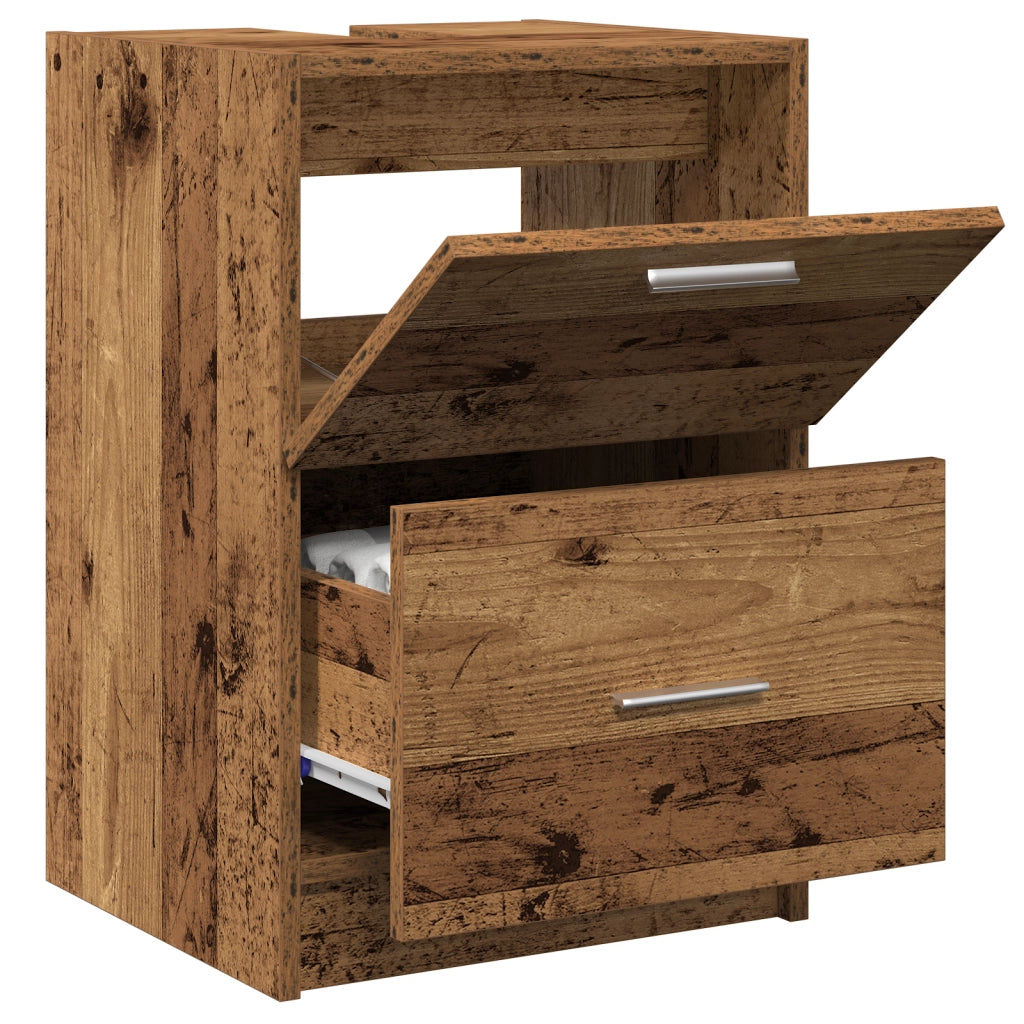 Armadietto per Lavandino Legno Vecchio 40x37x59 cm Legno Ingegnerizzato