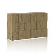 Madia 3 ante effetto legno finitura rovere cm. H.84,5 x L.138 x P.42