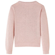 Cardigan da Bambina Lavorato a Maglia Rosa Tenue 92 14519