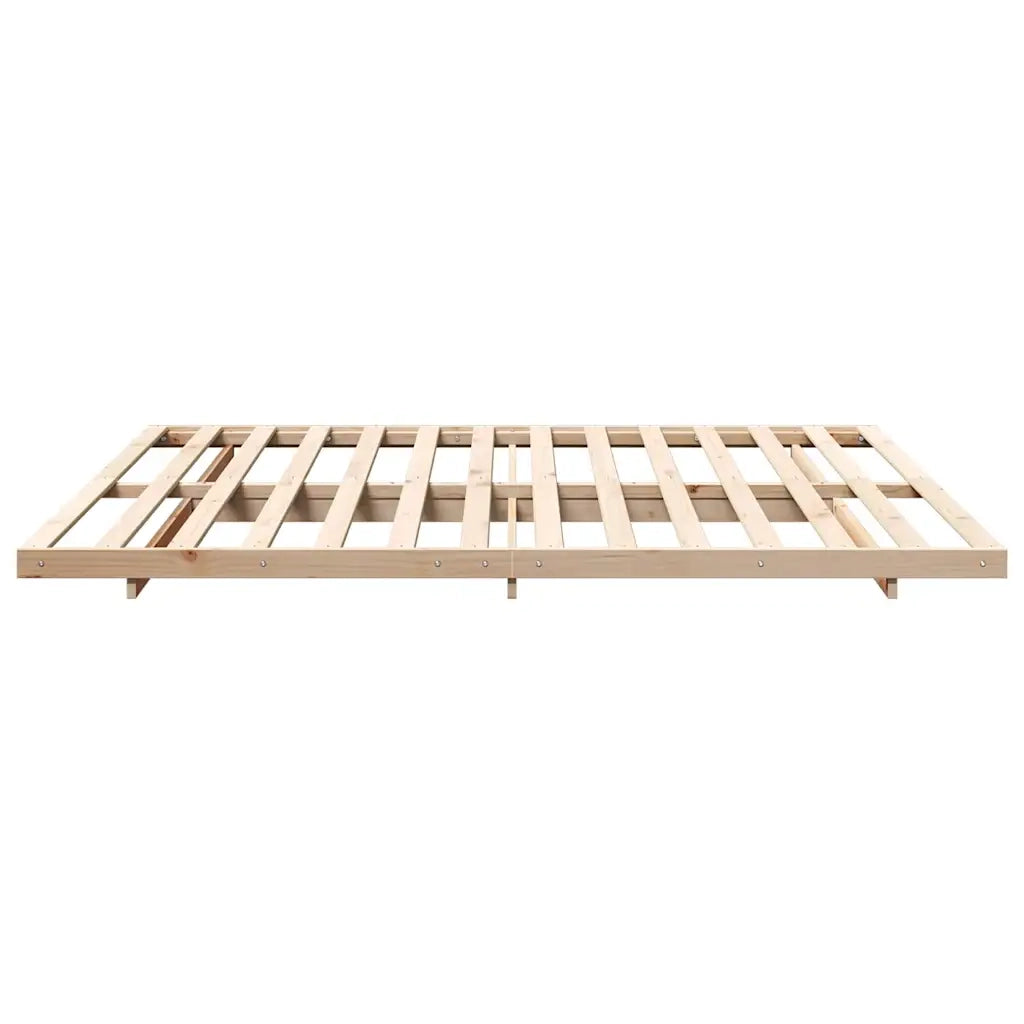 Struttura del letto-Giroletto Marrone 200 x 220 cm Pino massello 403960