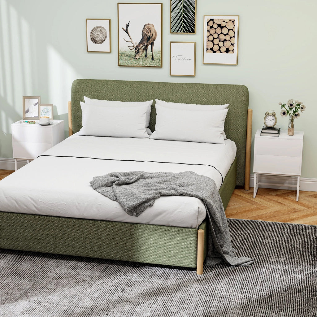 Tavolino da notte ¨C zephmum ¨C 40x30x55 cm bianco