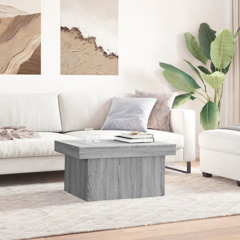 Tavolino da Salotto Grigio Sonoma 100x55x40cm Legno Multistrato
