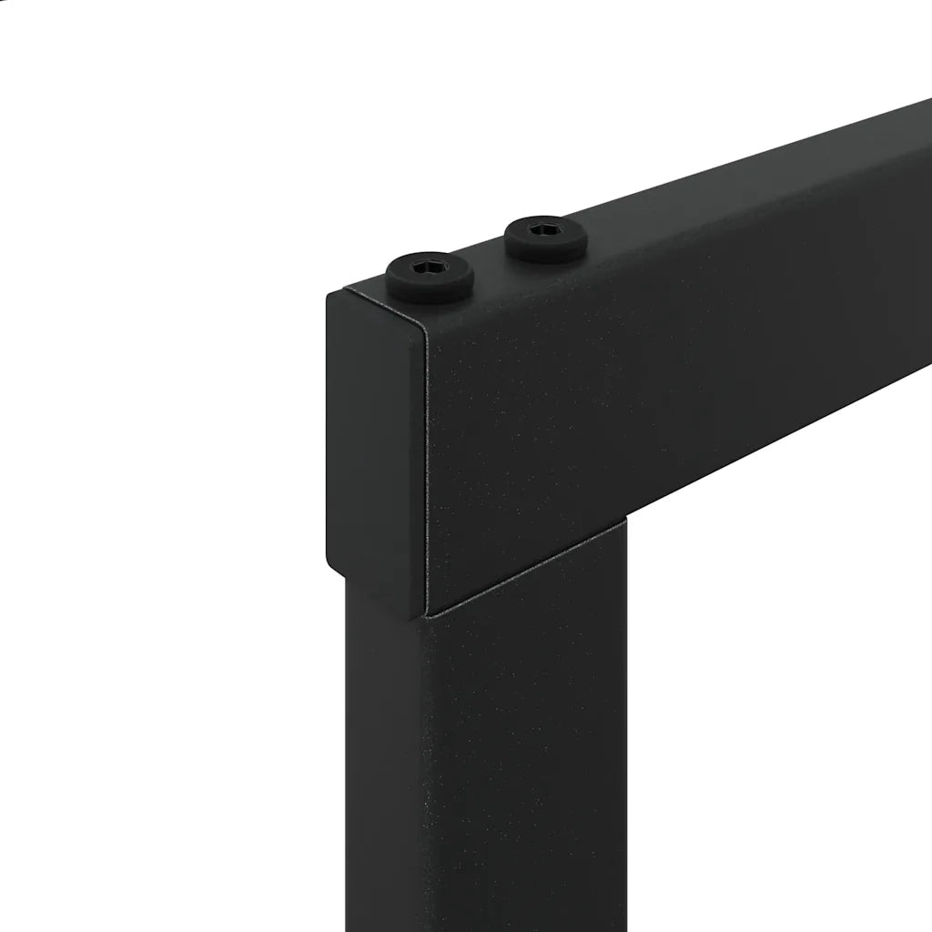 Rastrelliera per Legna da Ardere Nera 110x30x116 cm in Acciaio 4018467
