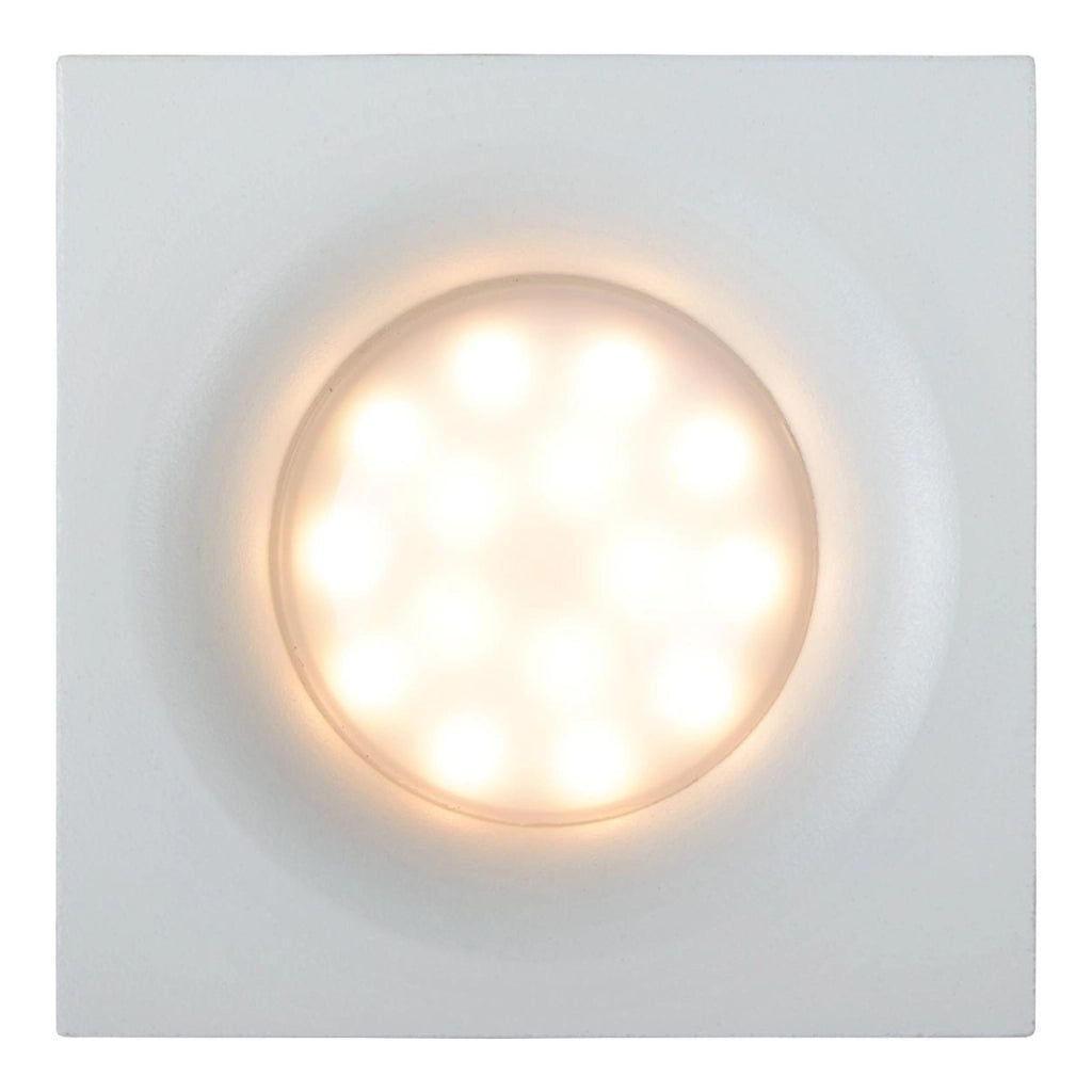 Faretto da soffitto Lucide Ziva quadrato bianco GU10