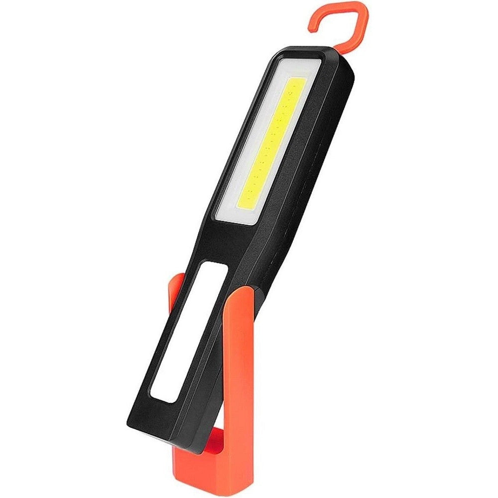 Trade Shop - Torcia Lavoro Cob A Led Lanterna Ricarica Usb Gancio Magnetica Auto Campeggio -