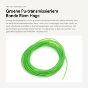 Cavo di trasmissione in PU a sezione rotonda con alta resistenza all'impatto - trasmissione di potenza - resistente alle sollecitazioni - 6 mm x 10 m - cavo di trasmissione