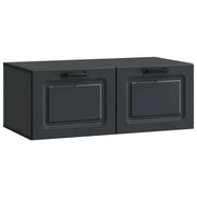 Mobile Porta TV da Muro-Credenza per TV sospesa Nero 78,5 x 41 x 30 cm 449765