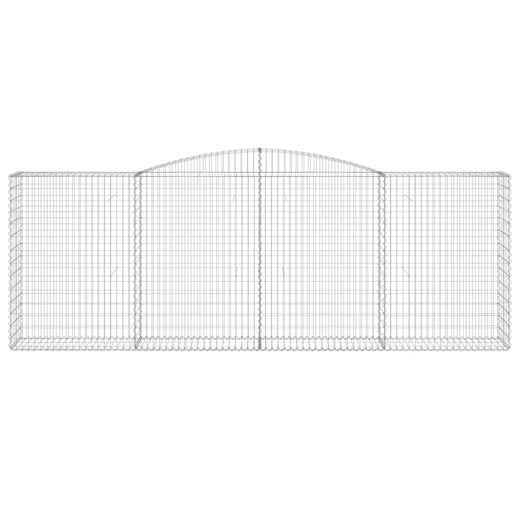 Cesti Gabbioni ad Arco 6 pz 400x50x140/160 cm Ferro Zincato