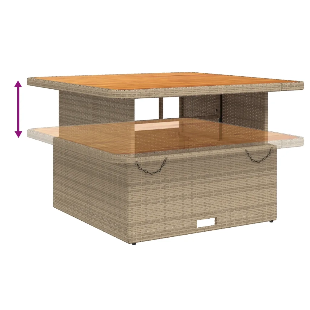 vidaXL Set Divani da Giardino 6 pz con Cuscini in Polyrattan Beige
