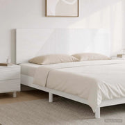 Testiera da Muro HAARLEM Bianco Lucido Legno ingegnerizzato 896929