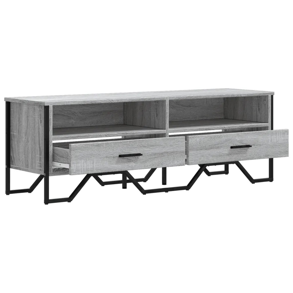vidaXL Mobile Porta TV Grigio Sonoma 122x34x41cm in Legno Multistrato
