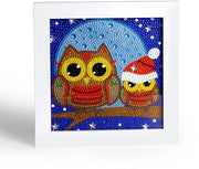 Set di dipinti per bambini con uccelli - Dipinti educativi - Materiale acrilico - 18 x 18 cm - Dipinto d'arte per bambini