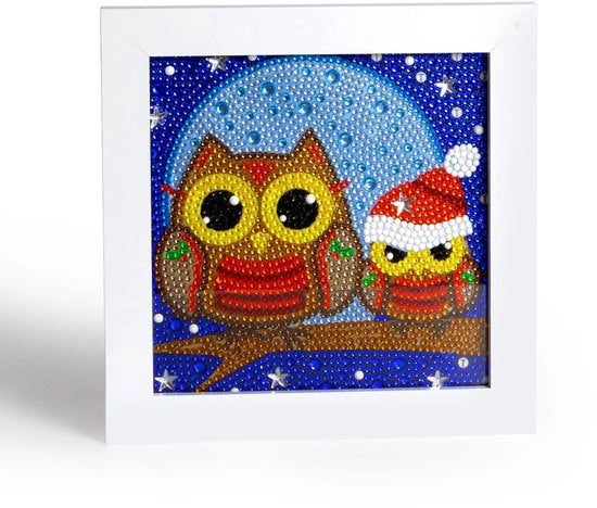 Set di dipinti per bambini con uccelli - Dipinti educativi - Materiale acrilico - 18 x 18 cm - Dipinto d'arte per bambini