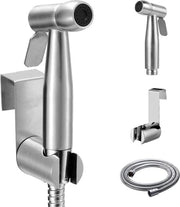 Sproiettore di bidet in acciaio inossidabile, sproiettore di bidet manuale, sproiettore di bidet premium in acciaio inossidabile, set di sproiettore Shattaf per bidet, igiene personale e pulizia del water.