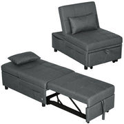 Divano letto reclinabile 2 posti ¨C Minimal ¨C Grigio