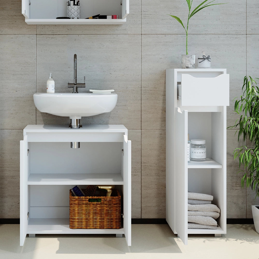 Vicco Mobiletto bagno Bianco 30 x 97.5 cm