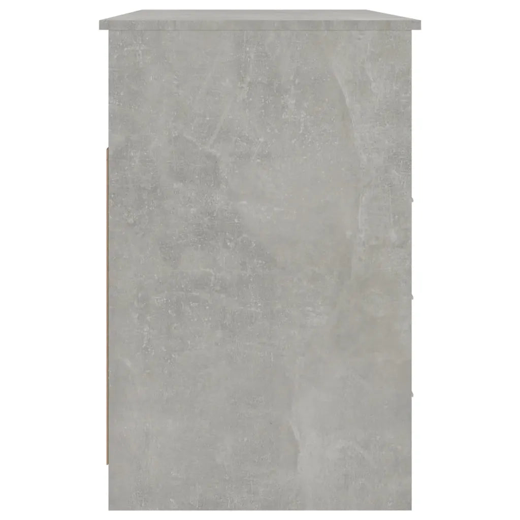 Scrivania Cassetti Grigio Cemento 102x50x76cm Legno Multistrato cod mxl 64780