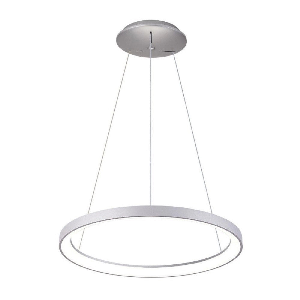 Trade Shop - Lampadario Pendente Led 42 W Cct Lampada Sospensione Circolare 58cm Luci Ufficio -