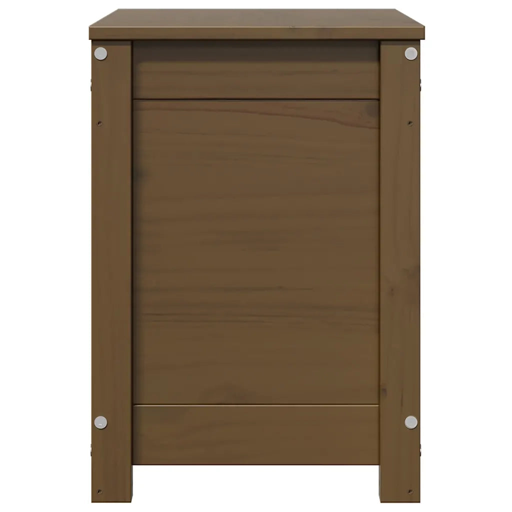 Contenitore Portaoggetti Ambra 60x32x45,5cm Legno Massello Pino 823547