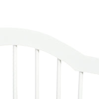 Cancelletto di Sicurezza Pieghevole per Animali Domestici 154,5x29,5x61 cm in Legno e MDF Bianco