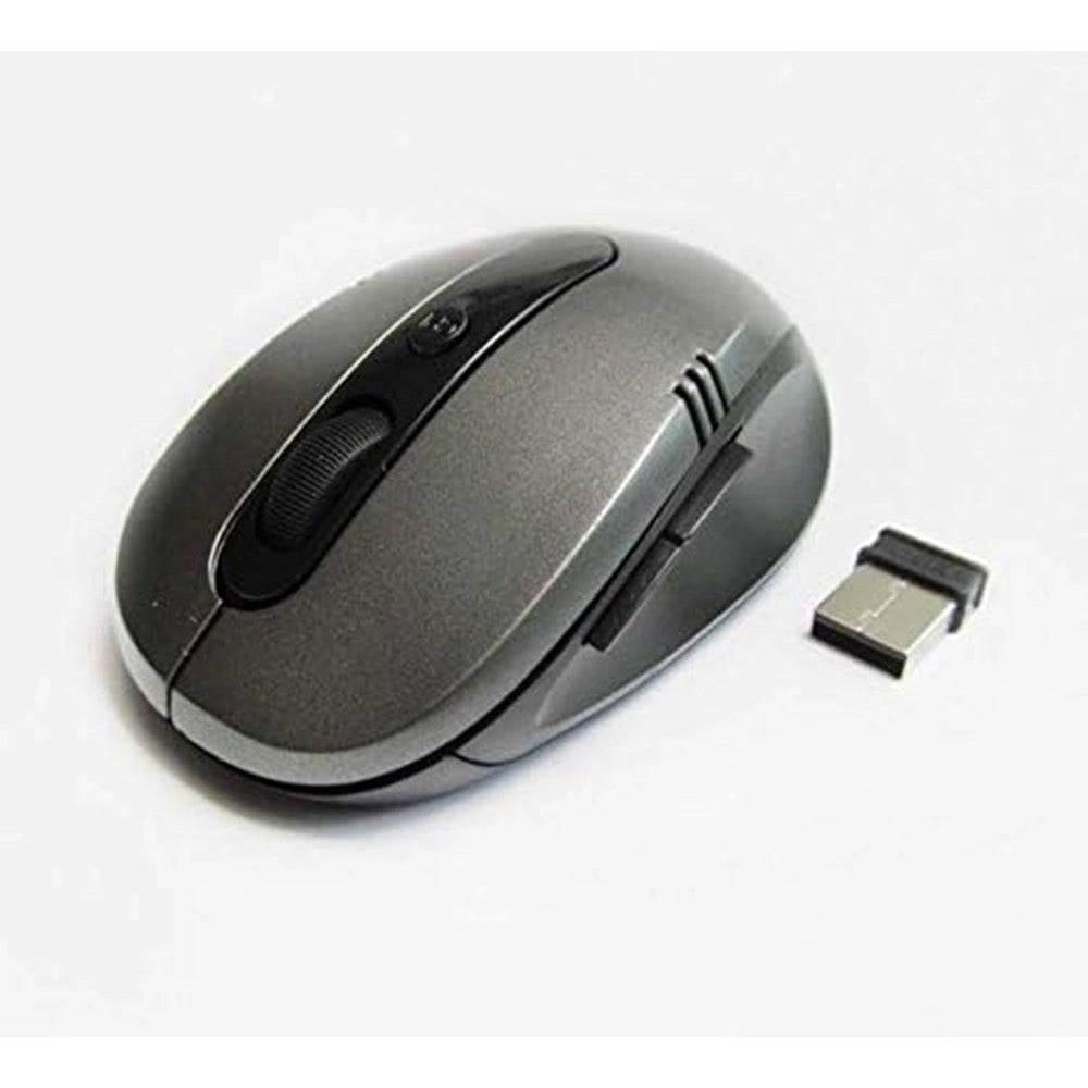 Trade Shop - Mouse Ottico Wireless 2,4 Ghz Senza Fili Design Ergonomico 1000 Dpi Vari Colori -