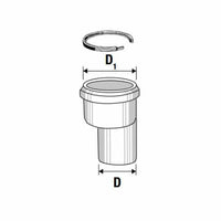 Riduzione eccentrica d.40 32 b08 lr3cm3w