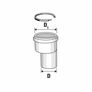 Riduzione eccentrica d.40 32 b08 lr3cm3w
