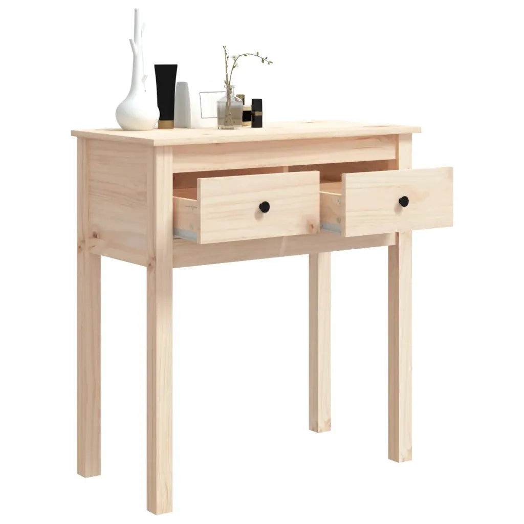 Tavolo Consolle | Tavolo d'Ingresso 70x35x75 cm in Legno Massello di Pino