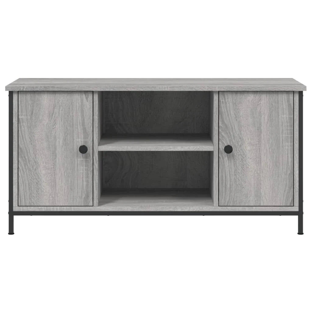 Mobile TV multimediale mensola TV credenza TV sala da pranzo soggiorno camera da letto Sonoma 100 x 40 x 50 cm legno ingegnerizzato grigio 02_0028346