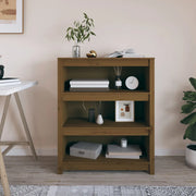 Libreria Marrone ambra 80x35x97 cm in Legno Massello di Pino 821682
