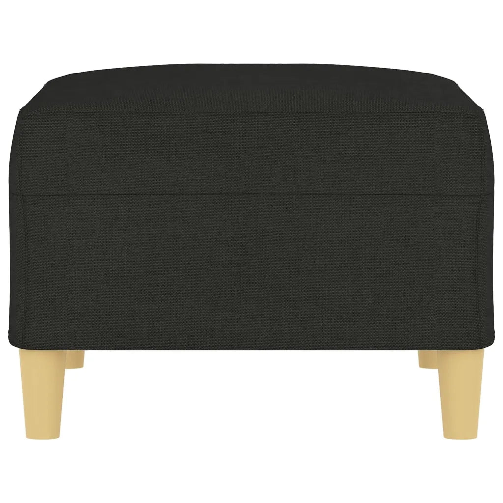 Poggiapiedi Nero 70x55x41 cm in Tessuto 349275