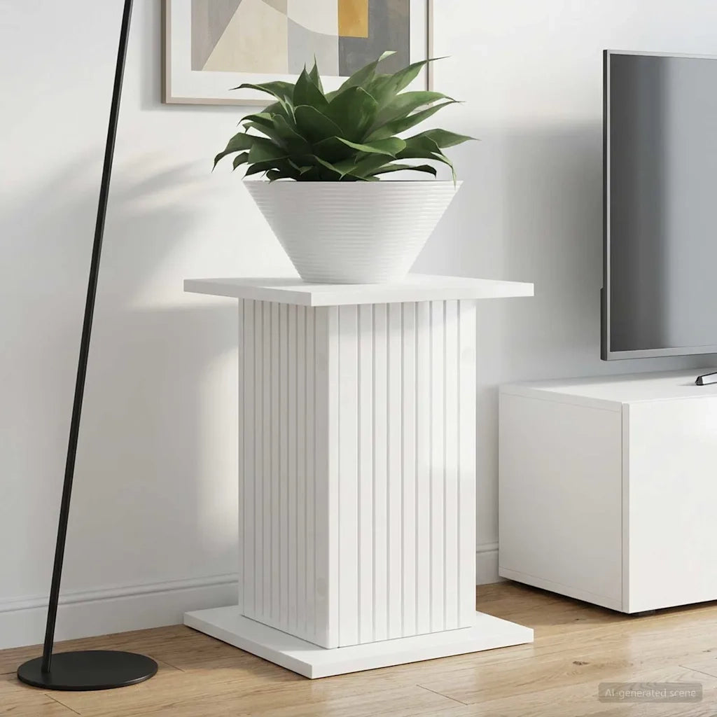 Supporto per piante | Sostegno per piante Bianco Lucido 30,5 x 30 x 43 cm