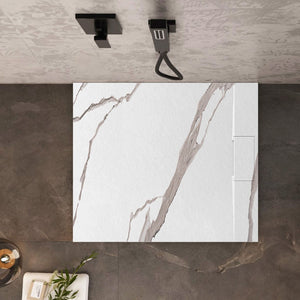 Piatto Doccia Bazalt Carrara White 90x90