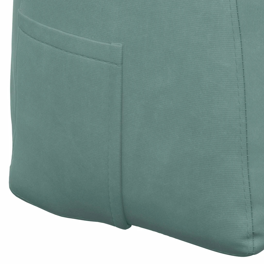 Cuscino per Schiena Verde Mare 140 x 24 x 50 cm Velluto 42014526
