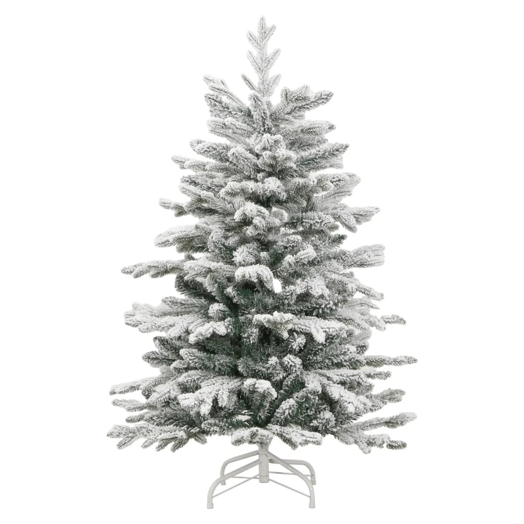 Albero Natale | Decorazioni natalizie Artificiale Incernierato con Neve Fioccata 150 cm