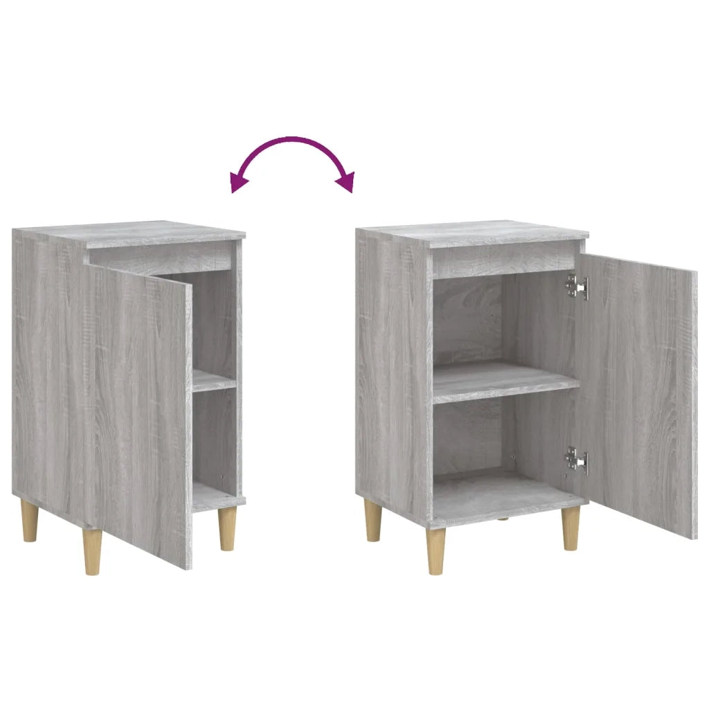Comodino | Armadio da Notte | Mobiletto da notte Grigio Sonoma 40x35x70 cm in Legno Multistrato
