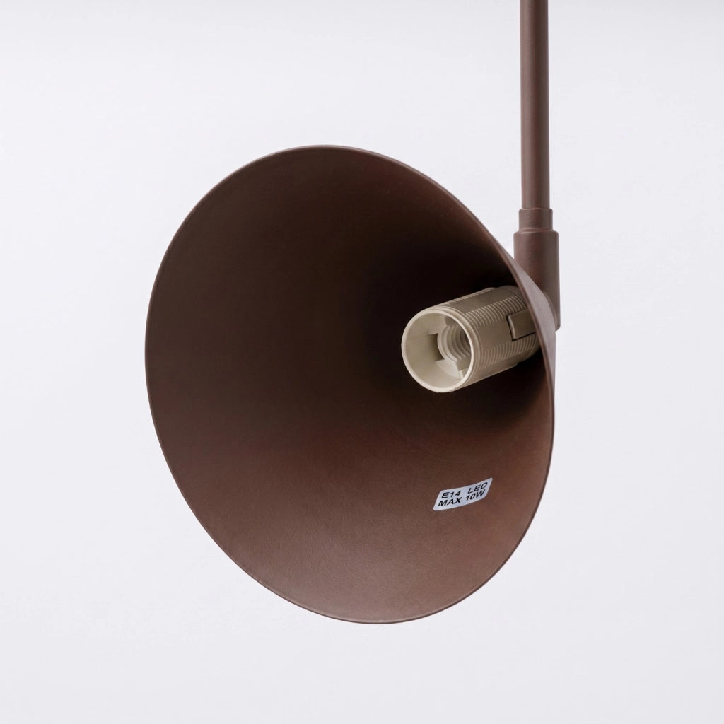 Applique NOX 1 marrone con interruttore