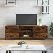 Mobile Porta TV Rovere Fumo 150x30x50 cm in Legno Multistrato 829105