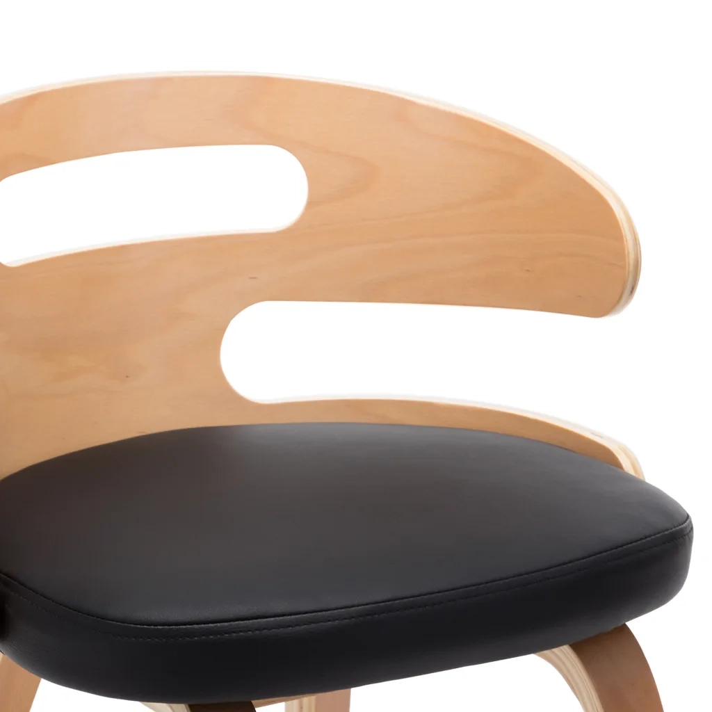 Sedie da Pranzo 6 pz Crema in Legno Piegato e Similpelle 278855